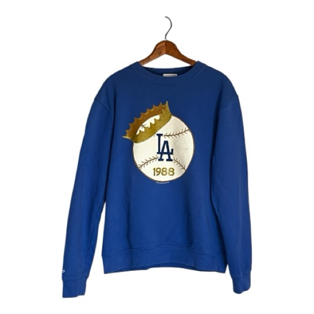 Mitchell & Ness Blue LA 1988 Crewneck Sweater